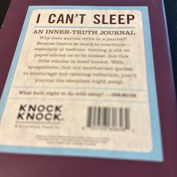 NEW: I Can’t Sleep Journal by Knock Knock - Insomnia - Journaling Self Care - Picture 11 of 13